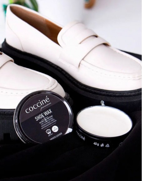 Valge nahast toodete kingakreem Coccine® - Coccine Shoe Wax, 40 g